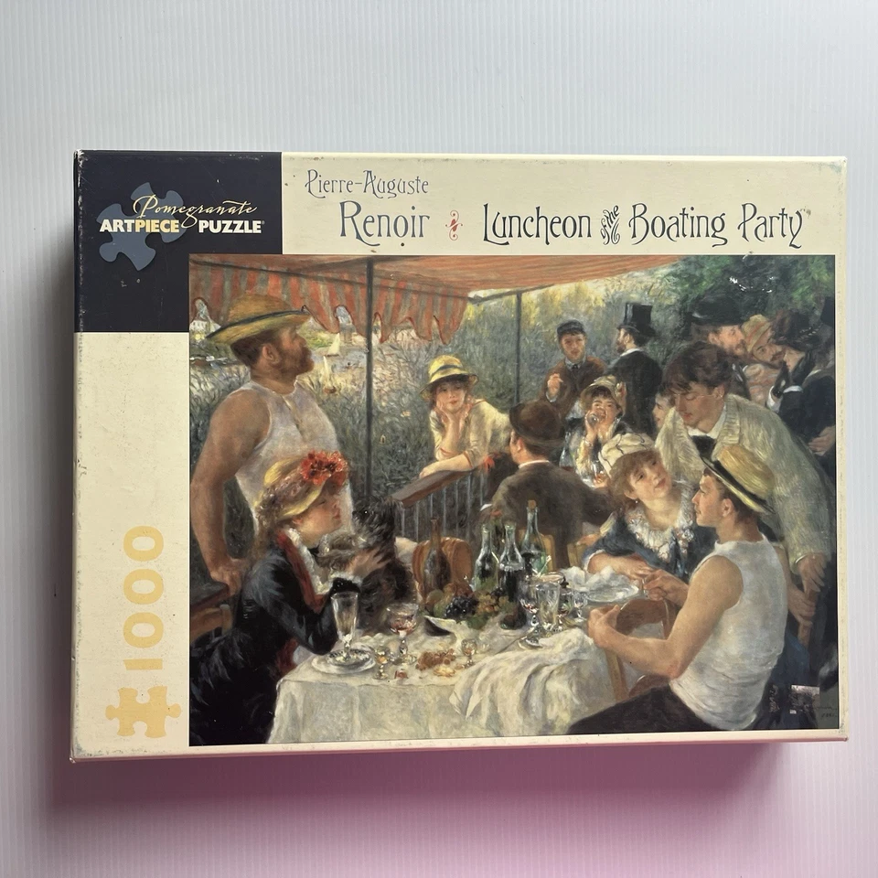 Pomegranate Puzzles 1000 Piece Jigsaw Artpiece Renoir Luncheon of Boating Party - image 1 of 4