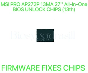 MSI PRO AP272P 13MA 27'' Tout-en-un, ADMIN PAS DE MOT DE PASSE MICROLOGICIEL CORRIGE LA PUCE BIOS - Photo 1/1