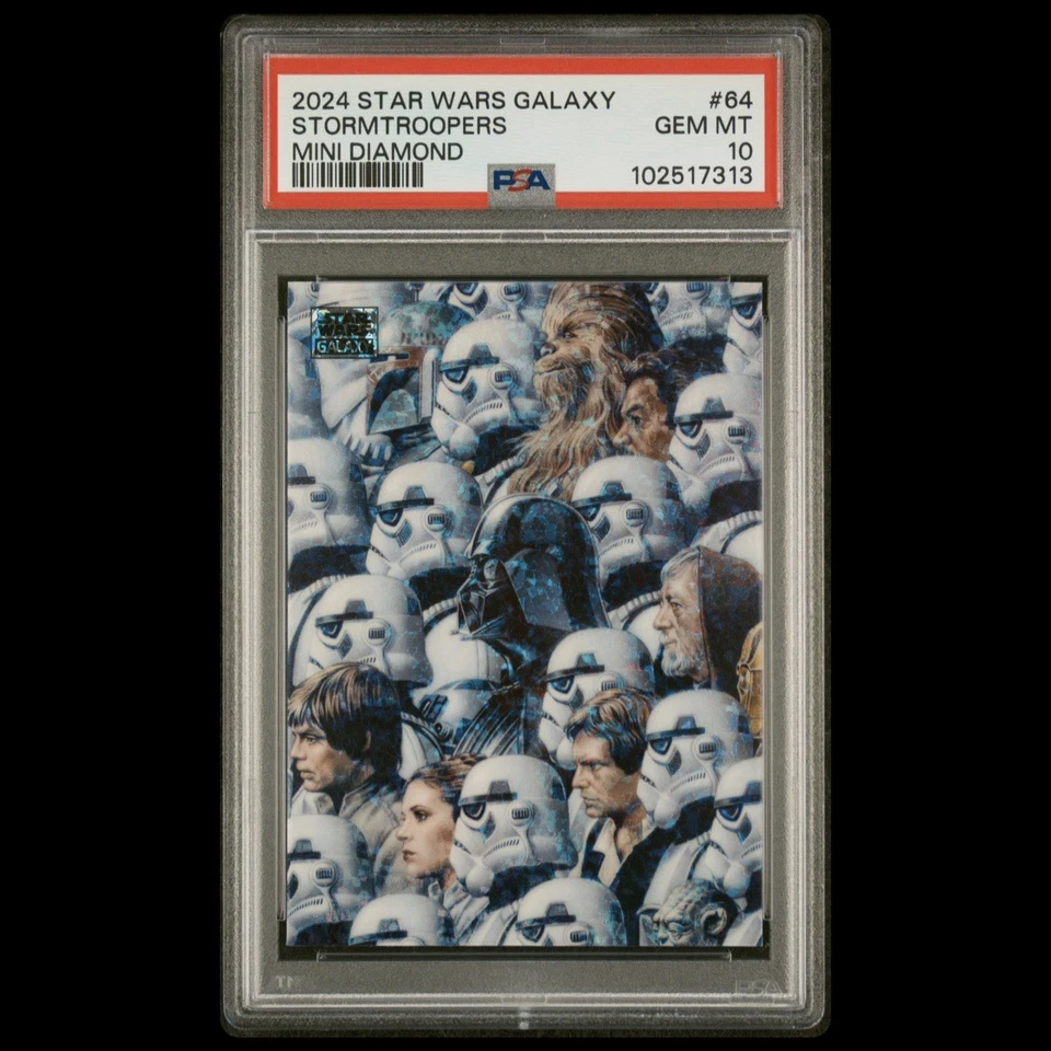 2024 Star Wars Galaxy Chrome Mini Diamond Stormtroopers #64 PSA 10 GEM MINT SSP - Image 1 of 2