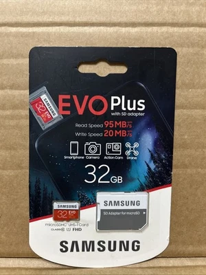 Samsung EVO Plus 32GB Class 10 MicroSDHC Memory Card - MB-MC32GA/EU - Image 1 of 2