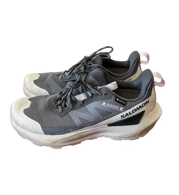 Salomon Elixir Activ GTX Hiking Shoes Womens Size 10 Ink Grey Waterproof Goretex - image 1 of 4