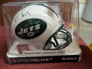New York Jets handsigniert signed Mini Helm Coa Keyshawn Johnson - Bild 1 von 3