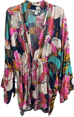 Kimono BILLABONG Sea and Moon para mujer talla M/L J526TBSE cordón y borlas nuevo sin etiquetas Foto 1 de 4