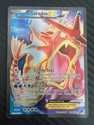 Pokémon TCG Gyarados EX TCG Full Art Holo Ultra Rare 114/122 XY-Breakpoint DMG - Image 1 of 2