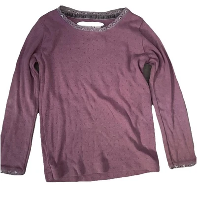 Camisa de manga larga morada Mini Boden para niñas pequeñas talla 4-5Y 4T Foto 1 de 3