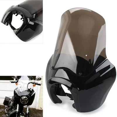 For Harley Davidson HD Dyna Wide Glide Fat Bob Fairing w/ 15'' Windshield Foto 1 de 4