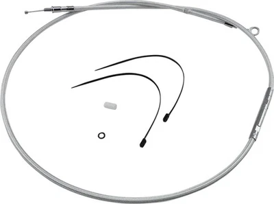 Cable de embrague trenzado HE cromo esterlina 71,6875 pulgadas Road King personalizado 04-06 Foto 1 de 4