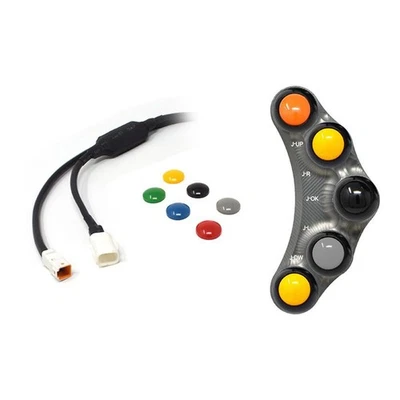 RACING LEFT HANDLEBAR SWITCH TITANIUM JETPRIME APRILIA RSV4 / RR 2017 - 20 - Image 1 of 4