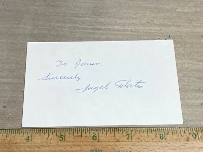 Angel Fleitas Signed Autograph    Cuban Washington Senators - Image 1 of 2