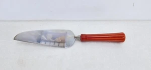 FIESTA paprika CERAMIC HANDLED pie cake LIFTER server Utensil - Picture 1 of 2