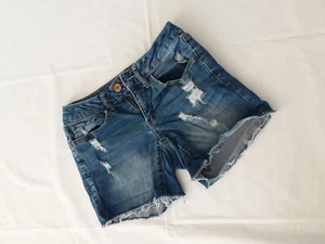 Shorts #389 Stretch Women's Blue Denim Sz Small Preowned Good Condition - Picture 1 of 8