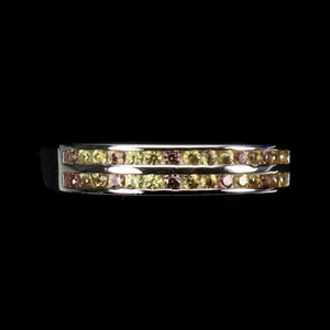 Verano 925 Anillo de Plata Redondo Diamante Zafiro Corte Gema Natural Joyería 8 - Imagen 1 de 10