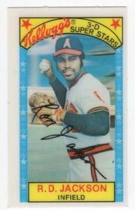 1979 Kellogg's 3-D Super Stars Baseballkarte #59 Ron Jackson - California Angels - Bild 1 von 1