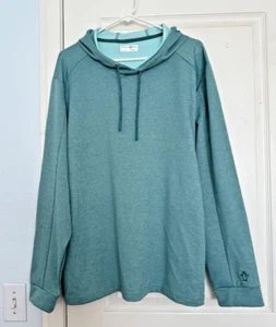 Penguin Sport Hoodie Mens Green Long Sleeve Hoodie with Pockets XL NWOT - Picture 1 of 7