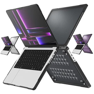 TPU+PC Shockproof Hard Shell Case Cover for MacBook Pro 14 Inch (M1/M2/M3/M4) - Picture 1 of 37