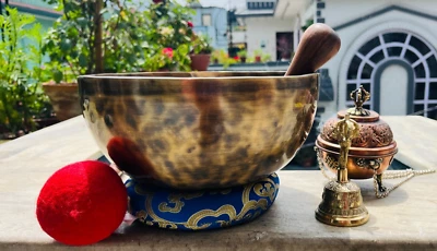 Authentic Nepali Stress Relief Tibetan  Set: Full Meditation & Sound Healing Set - Image 1 of 4