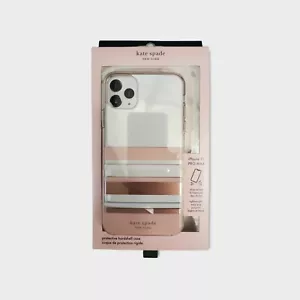 Kate Spade Apple iPhone 11 Pro Max KSIPH-132-PSRGB Clear mit Streifen 💎 - Bild 1 von 1