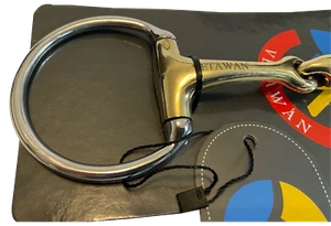 Olivenkopfgebiss Edelstahl, doppelt gebrochen, VETAWAN, Größe 12,5 und 13,5cm - Bild 1 von 12