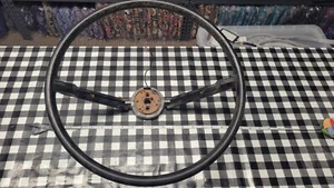 1967 68 Chrysler New Yorker Black Steering Wheel # 2823666 Newport 300 - Picture 1 of 18