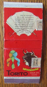 FUNDA CAJA DE CERILLAS TAURINAS: TORITO (MÉXICO) -D21 - Imagen 1 de 1