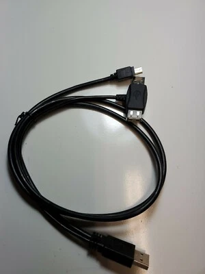 (2) 3 Ft USB 2.0 HIGH SPEED TYPE A MALE TO MINI B TYPE, USB Female extension - Image 1 of 4