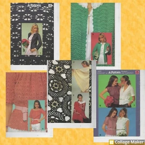 Patons Crochet Pattern Book No. 646 Ladies cardigan jacket top shawls 4 & 5ply - Picture 1 of 6