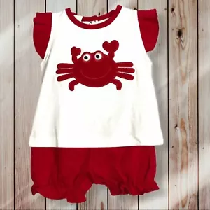 New 6 Month Agabang Shorts Set Crab Tee Baby Babies Girl Girls Infant Infants - Picture 1 of 2