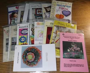 SEWING PATTERN Lot of 14 - Craft Various Instructions Pillow Baby Watch Apron - Picture 1 of 11