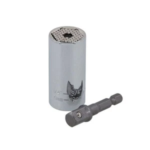 Universal Gripper Socket 3/8 Inch Drive 7mm 19mm Hex Torx Square Neilsen CT3289 - Picture 1 of 3