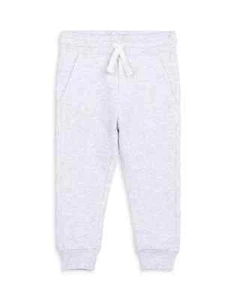 Miles The Label Fleece Jogger Pants Boys 7 Light Gray Heather Elastic Waist - Picture 1 of 18