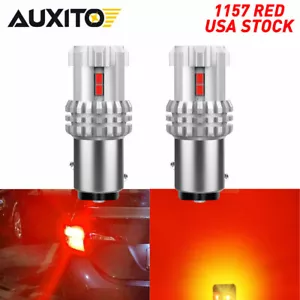 AUXITO 1157 LED Super Red Bright Brake Tail Stop Light Parking Bulbs 7528 BAY15D - Bild 1 von 12