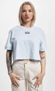 Pastel Blue Adidas Originals Baby Cropped Tee Shirt Size 14AU women’s - Bild 1 von 6