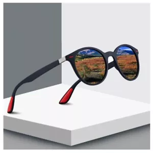 Sun Glasses Polarized Coating Mirror Driving Sunglasses Round Eyewear uv400 - Picture 1 of 16