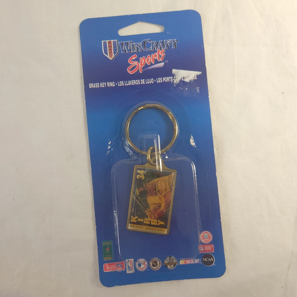 Minnesota Twins Kirby Puckett MLB Baseball Wincraft Metal Keychain Sports - Image 1 of 2