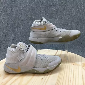 Nike Shoes Mens 11 Kyrie 2 Basketball Mid Sneakers 819583 Battle Gray Mesh - Picture 1 of 16