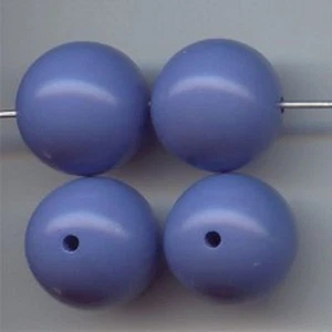 18 VINTAGE LAVENDER PURPLE ACRYLIC 16mm. SMOOTH ROUND BEADS 6328 - Picture 1 of 1