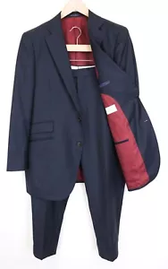 SUITSUPPLY La Spalla Men Suit UK46R Single-Breasted Classic Wool Blue 2 Piece - Picture 1 of 22