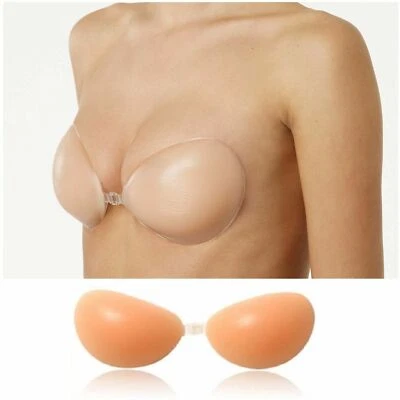 AUSSIE WARDROBE COLLECTION Womens Silicone Stick On Adhesive Chicken Fillets Womens Freebra Push Up Bra