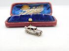 Sterling Silver Nuvo Smart Openable Racing Car Charm Pendant Vintage c1970