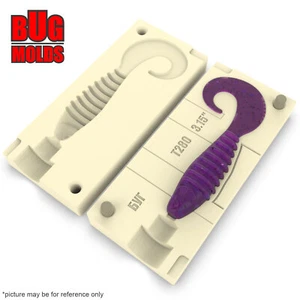 Cebo Hágalo Usted Mismo Molde de Pesca Cebos de Plástico Suave Señuelo Plastisol Bass ProGrub - Imagen 1 de 3