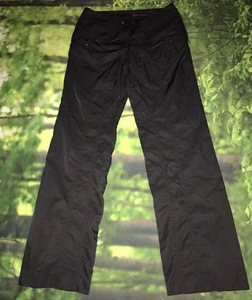 CK Calvin Klein Jeans Women's Nylon Blend Black Straight Leg Sz 7 - Picture 1 of 12