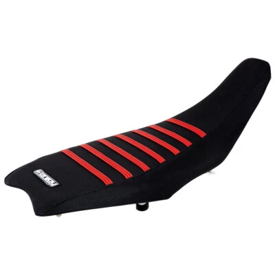 Cubierta de asiento Honda TRX 450 R ER 2004-2018 de Enjoy MFG NEGRA con costillas rojas #197 Foto 1 de 4