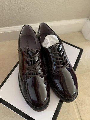 Nuevos Oxford Nine West charol OliverWM para mujer ropa de hombre 7 ciruela Foto 1 de 4