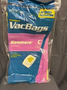 Ultra Care Vac Bags Kenmore C Standard Filtration 5-Pack Open - Picture 1 of 4