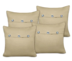 Luxury 4 Pack Filled Cushions Decorative Scatter Cushions Pillows Hollowfibre - Picture 1 of 62