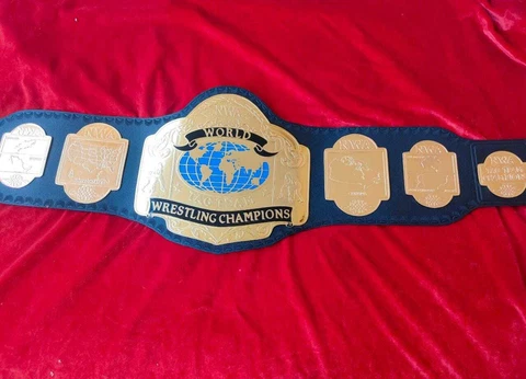 NWA World Tag Team Wrestling Championship Belt ADULT SIZE 2mm ZINC Cover