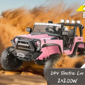 24V Ride On Car w/Remote Control Electric Car for Kids 4x4Off-Road Jeep Car 400W - Picture 1 of 15