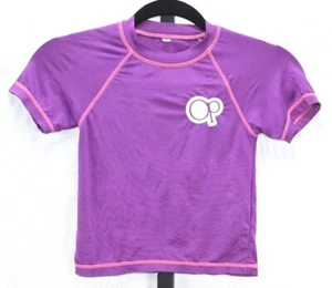 OP youth swim top purple short sleeve size 6 by measurements missing tags  - Picture 1 of 2