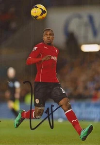 CARDIFF: WILFRIED ZAHA SIGNED 6x4 ACTION PHOTO+COA - Picture 1 of 1