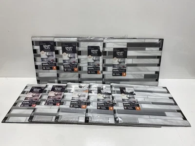 (9) Smart Tiles Milano Carrera 11.55" x 9.63" in Vinyl Peel and Stick Tile 4-Pk - Image 1 of 4